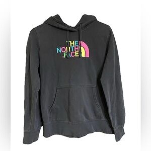 The North Face Hoodie Women’s Medium Black Pullover Kangaroo Pocket Long Sleeve